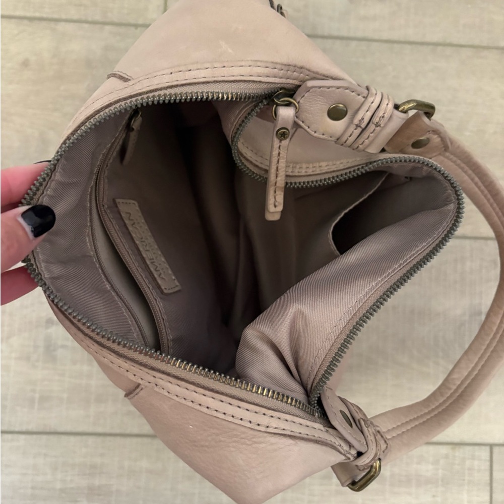 American Leather Company Tan Hobo Shoulder Bag - Picture 7 of 9